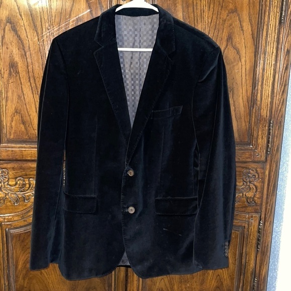 Hugo Boss Other - Tuxedo jacket Hugo boss black cotton like new .
